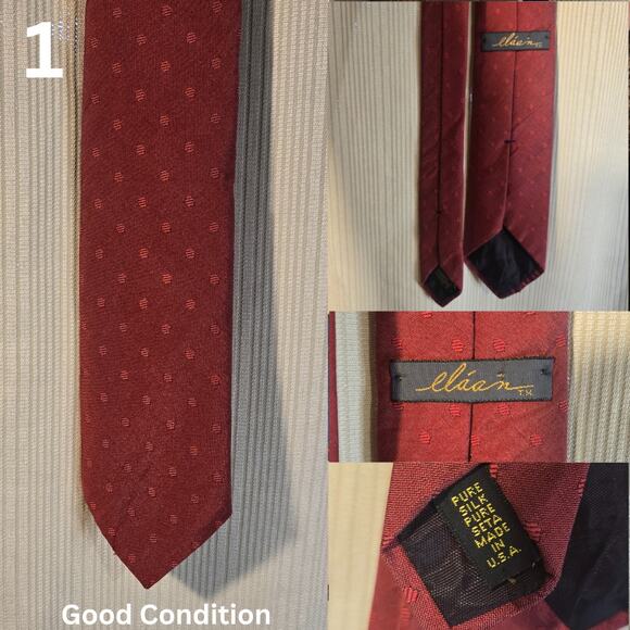 Vintage Neck Tie Bundle (Set of 5 - 1 NWT, 4 Good Condition) [TSET3] - Picture 2 of 7